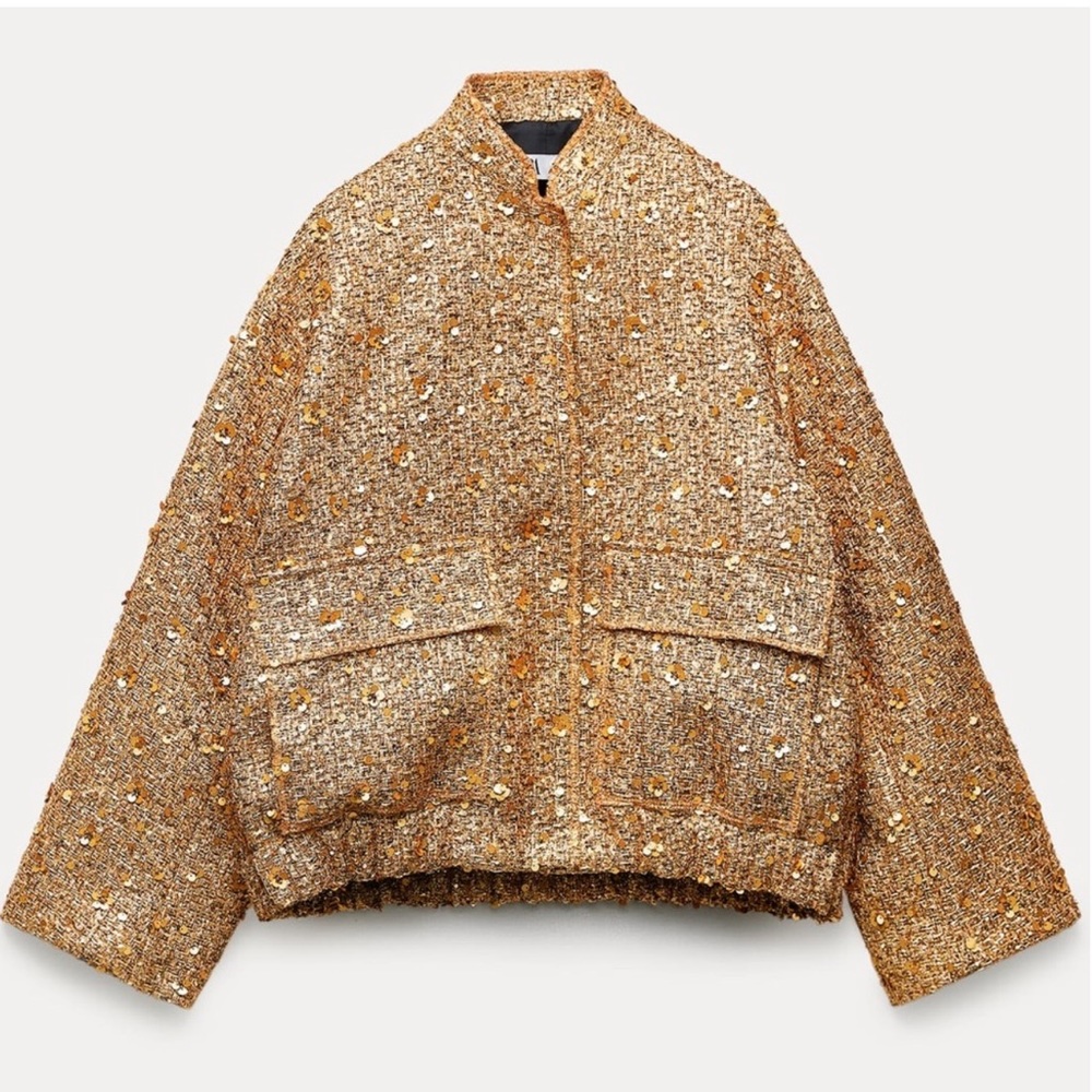 ZARA SEQUIN JACKET ZW COLLECTION